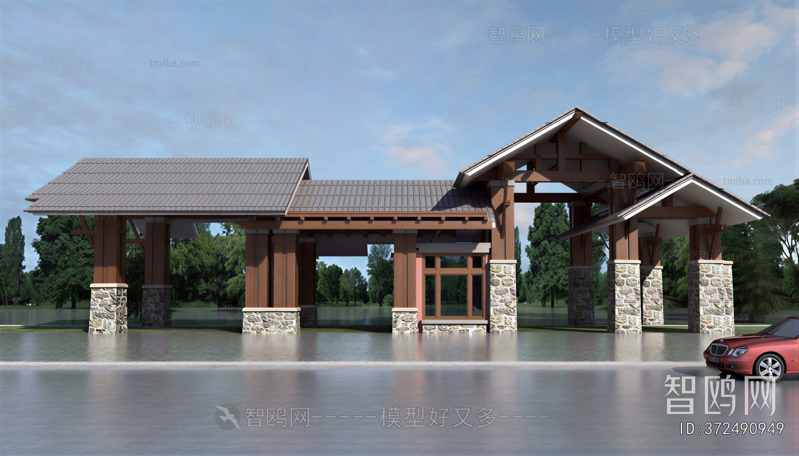 New Chinese Style Facade Element