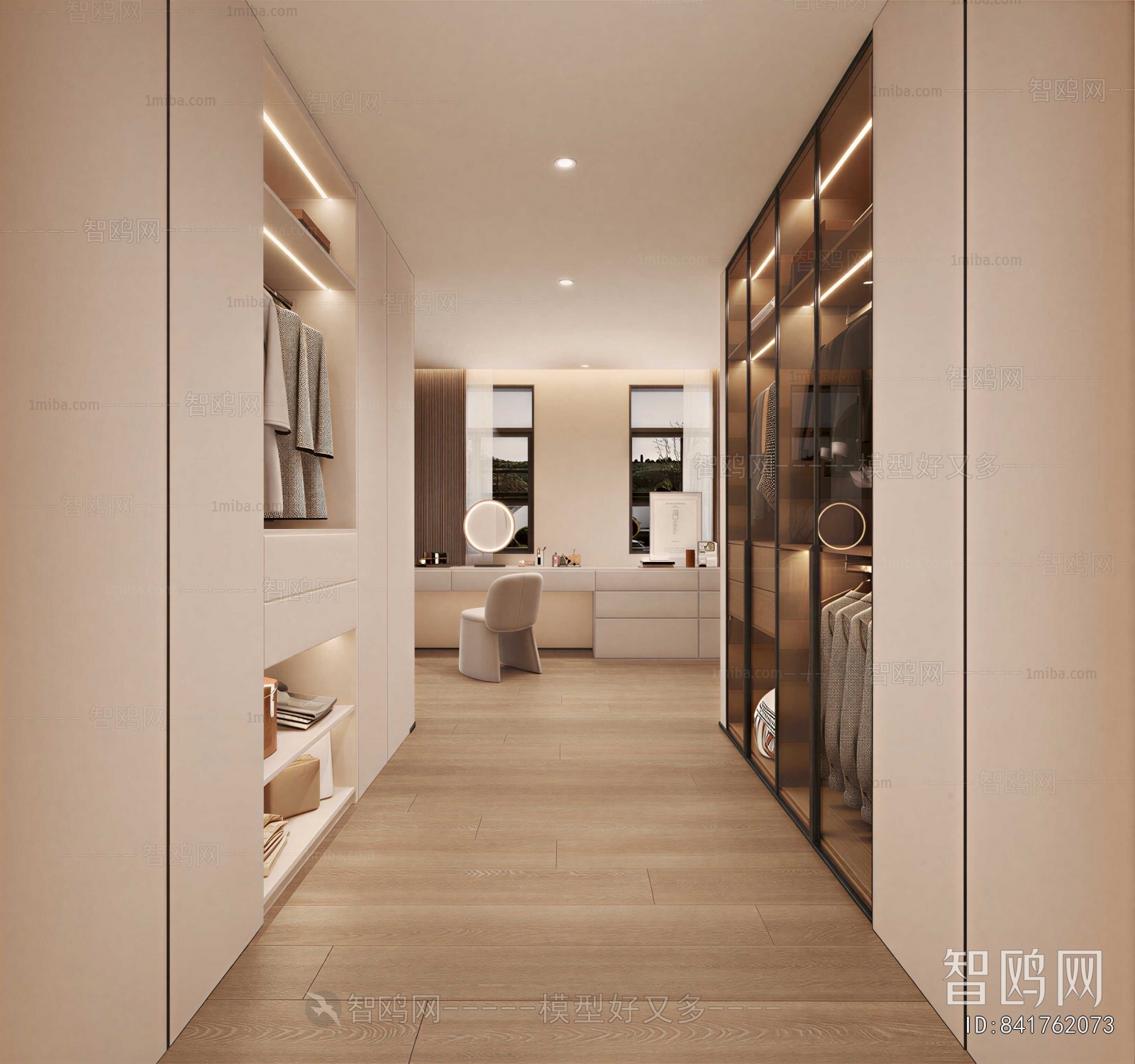 Modern Clothes Storage Area