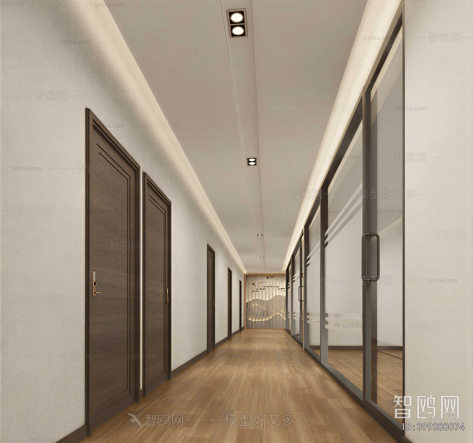 Modern Office Aisle