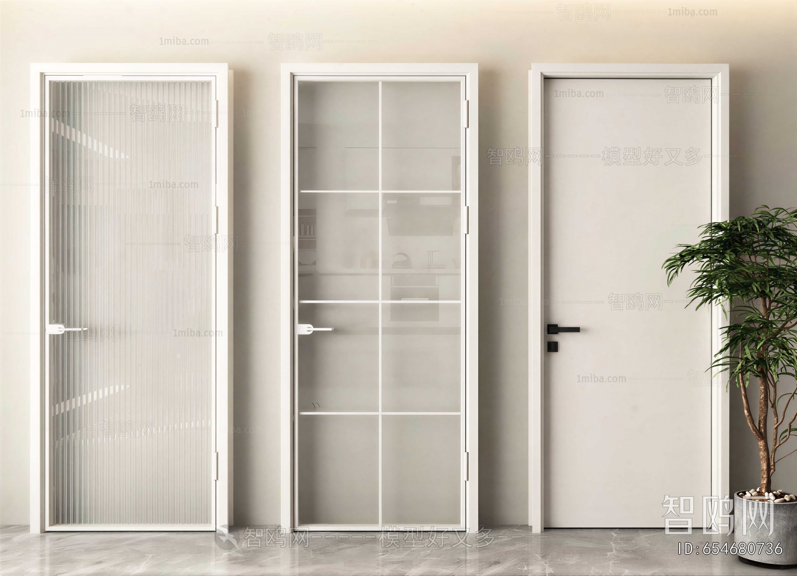 Modern Single Door