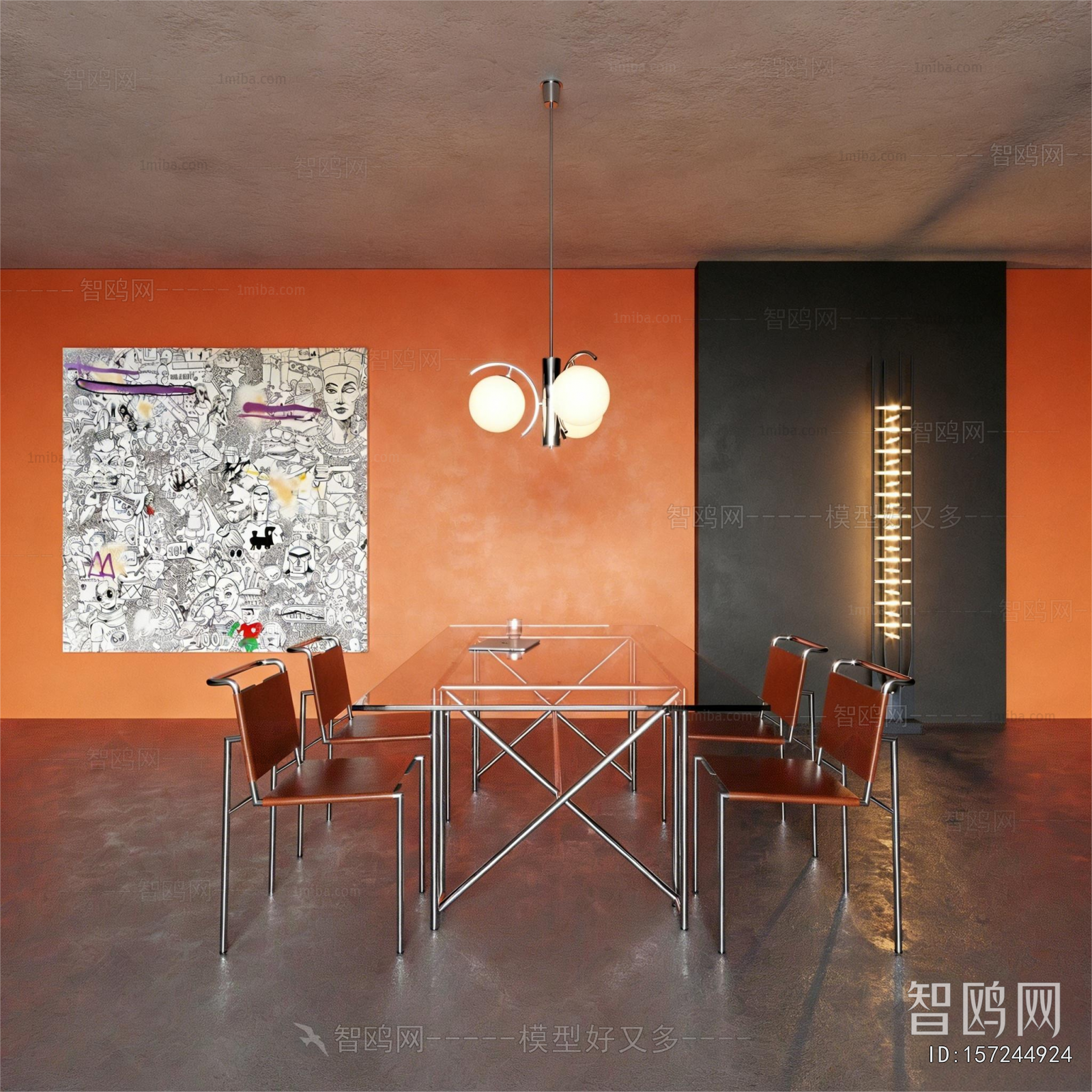Industrial Style Dining Room