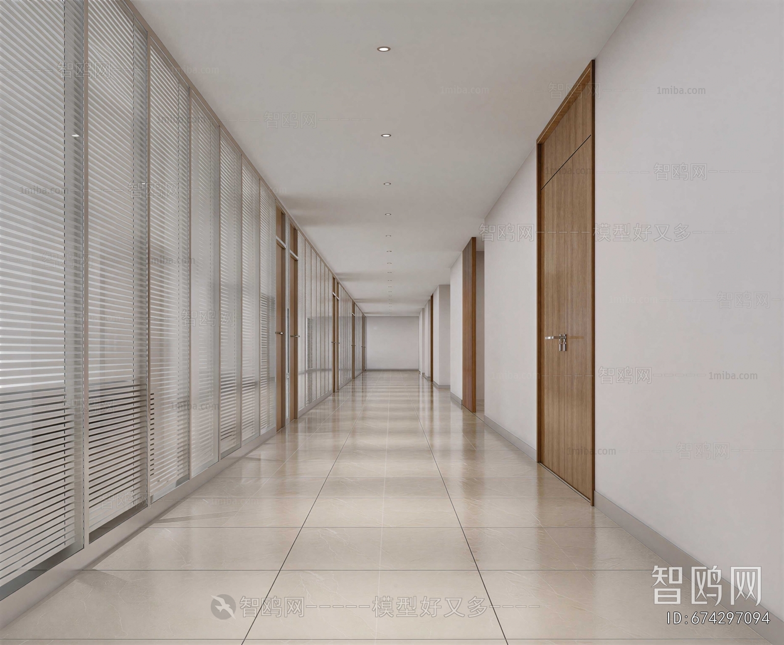 Modern Office Aisle