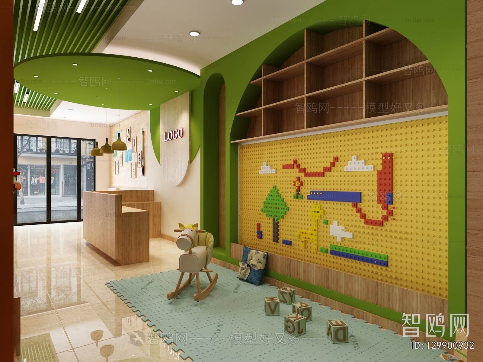 Modern Children's Room Activity Room