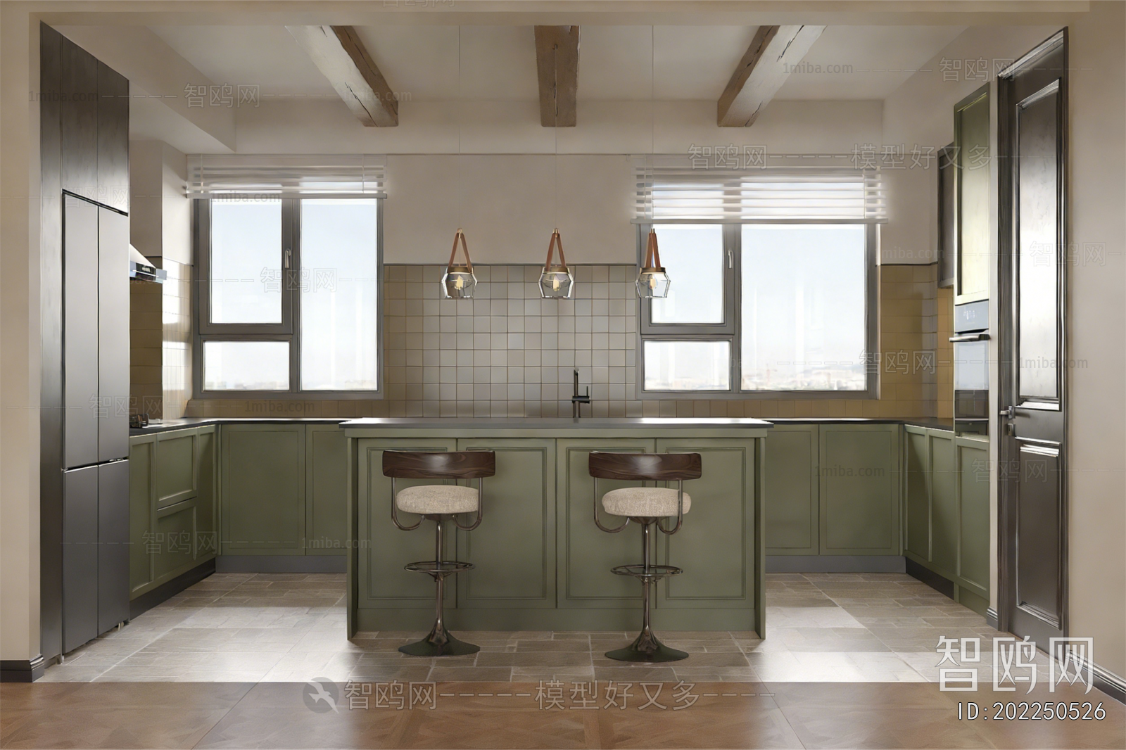 French Style Open Kitchen