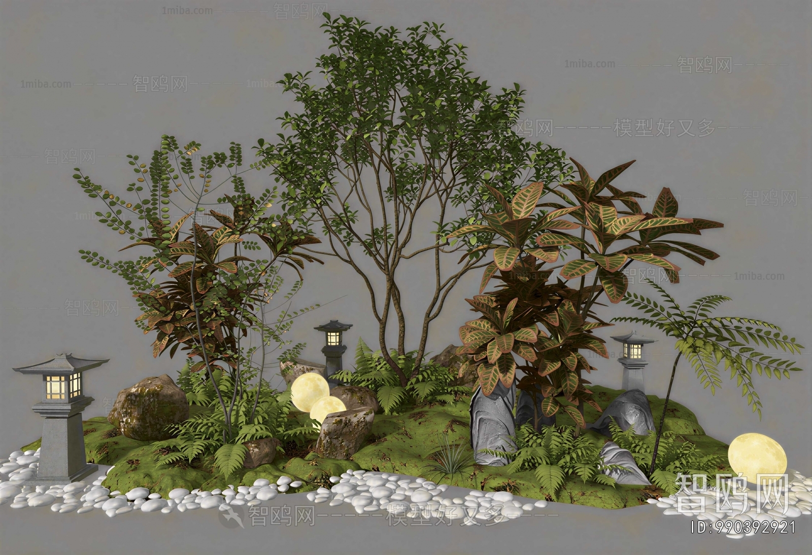 New Chinese Style Plant Landscaping