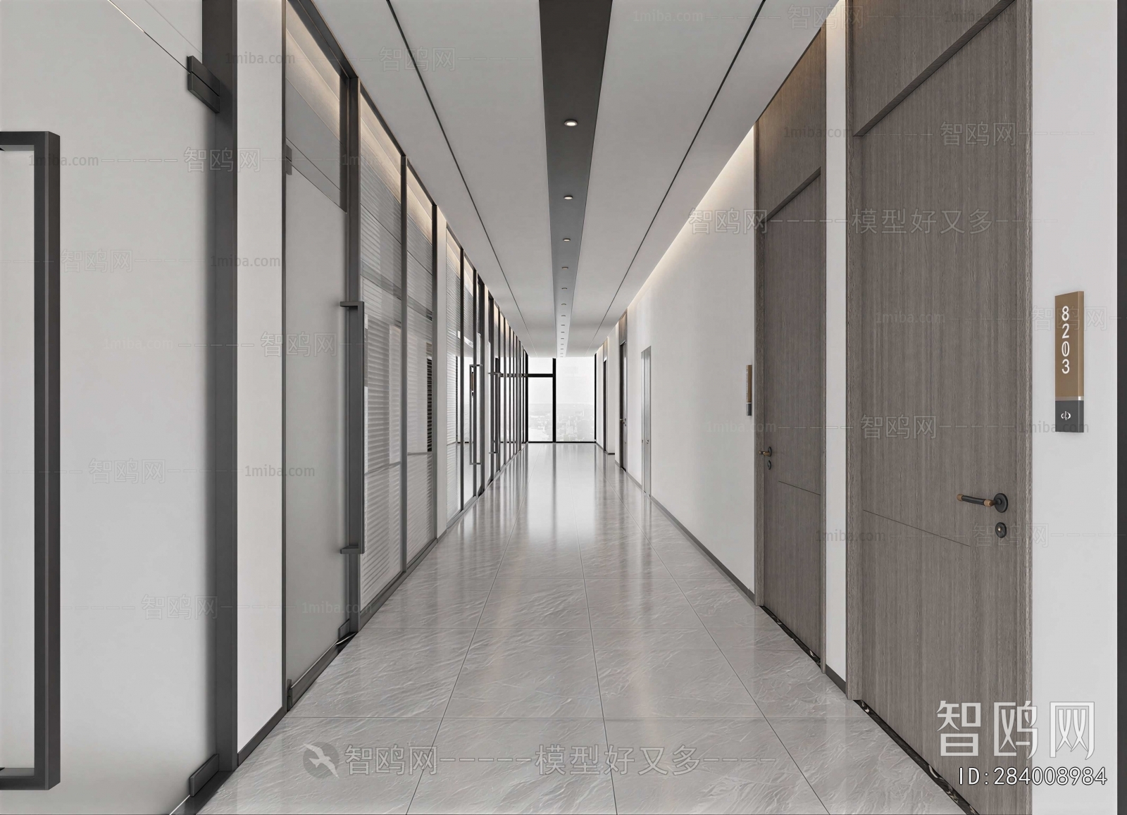 Modern Office Aisle