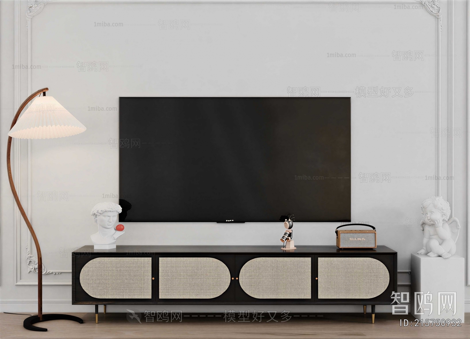 Wabi-sabi Style TV Cabinet