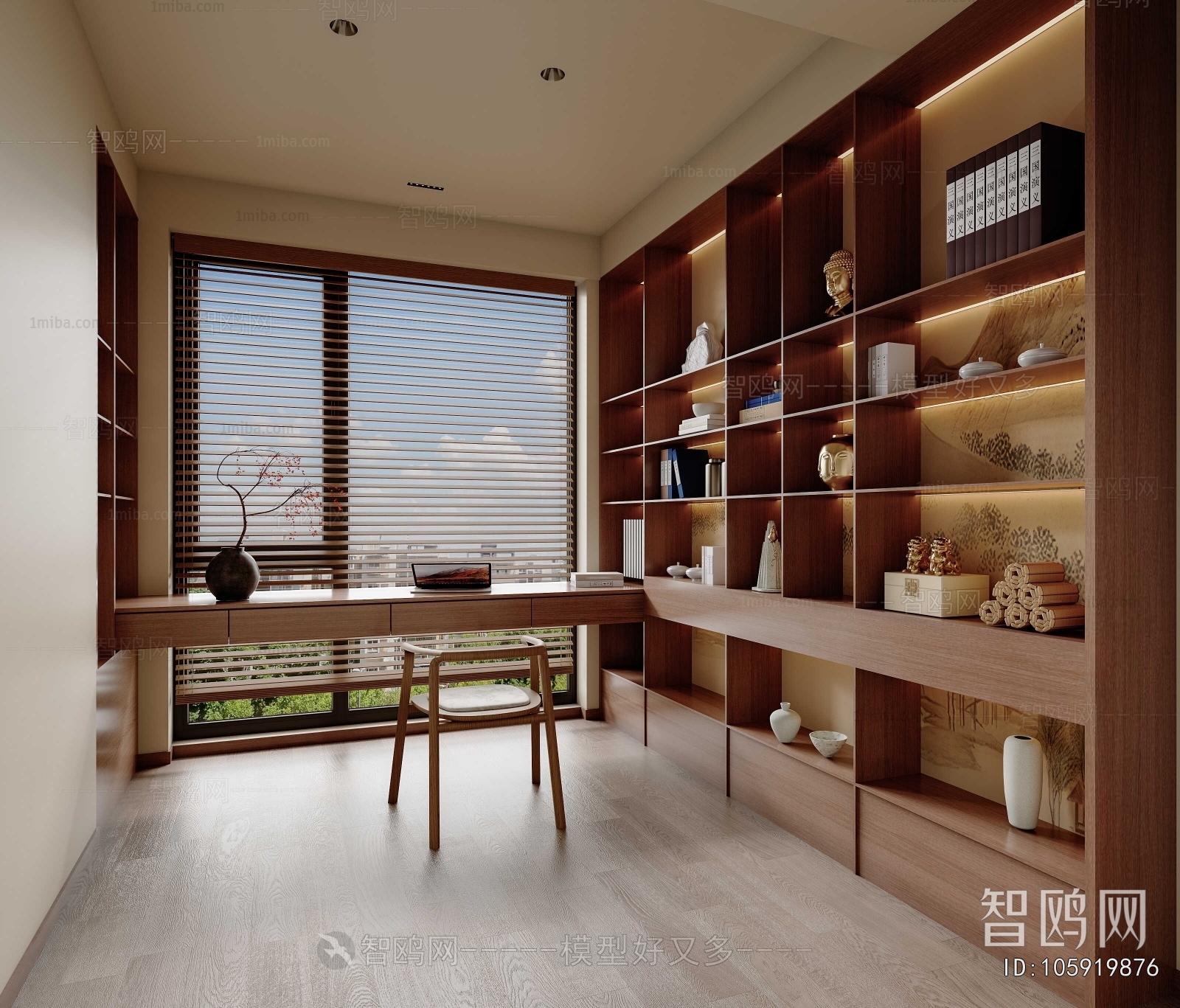New Chinese Style Bedroom