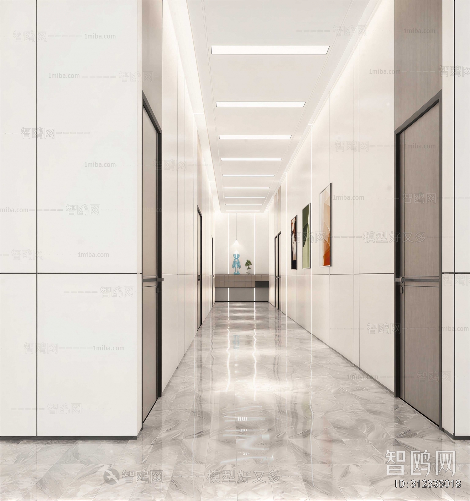 Modern Office Aisle