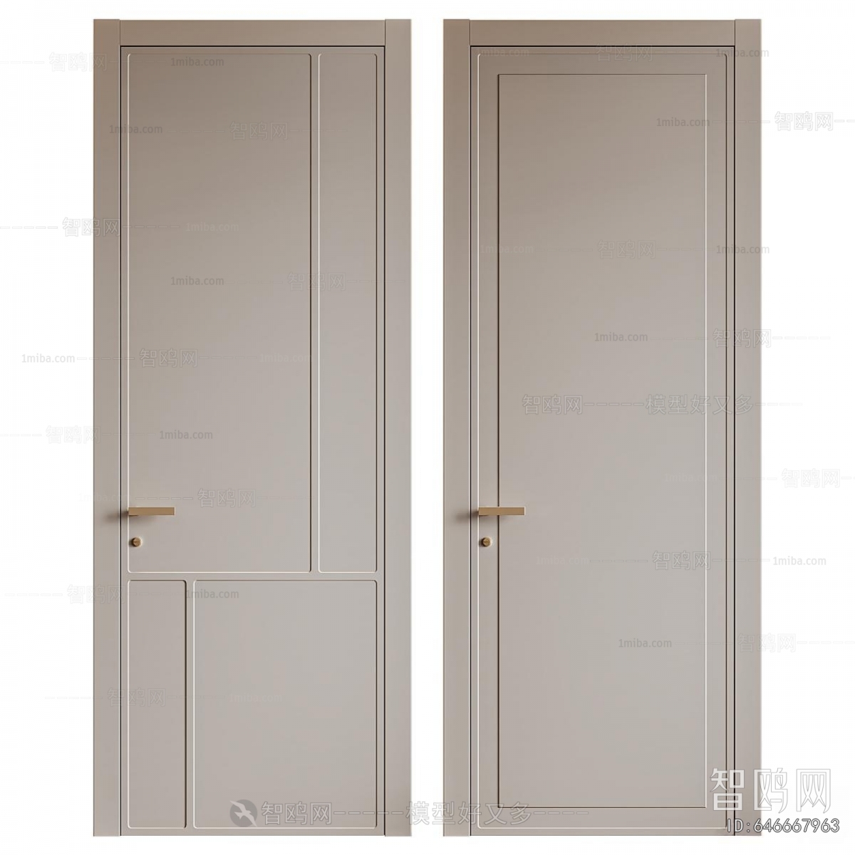Modern Single Door