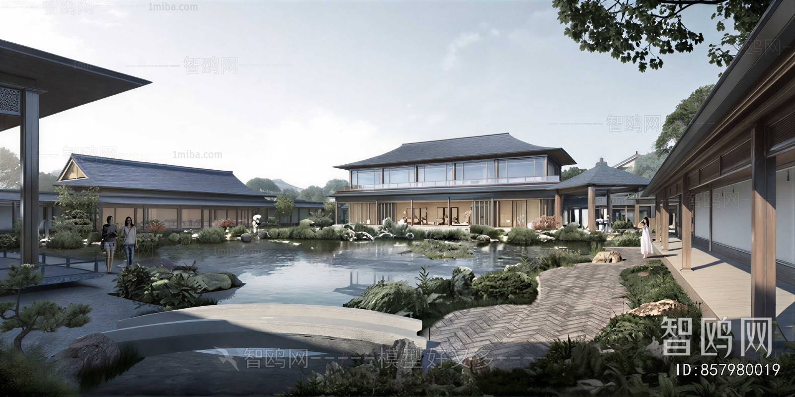 New Chinese Style Courtyard/landscape