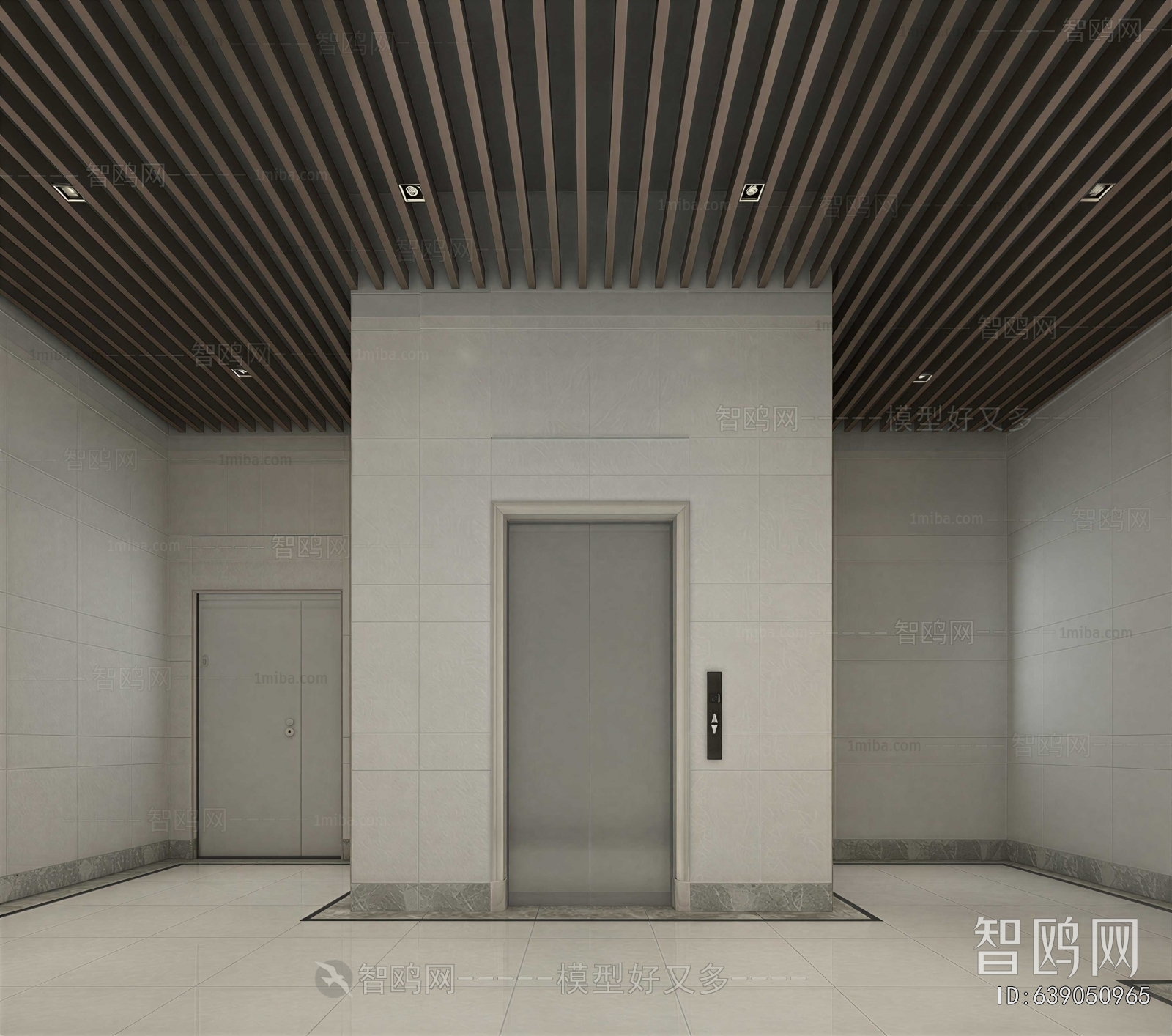 Modern Office Elevator Hall