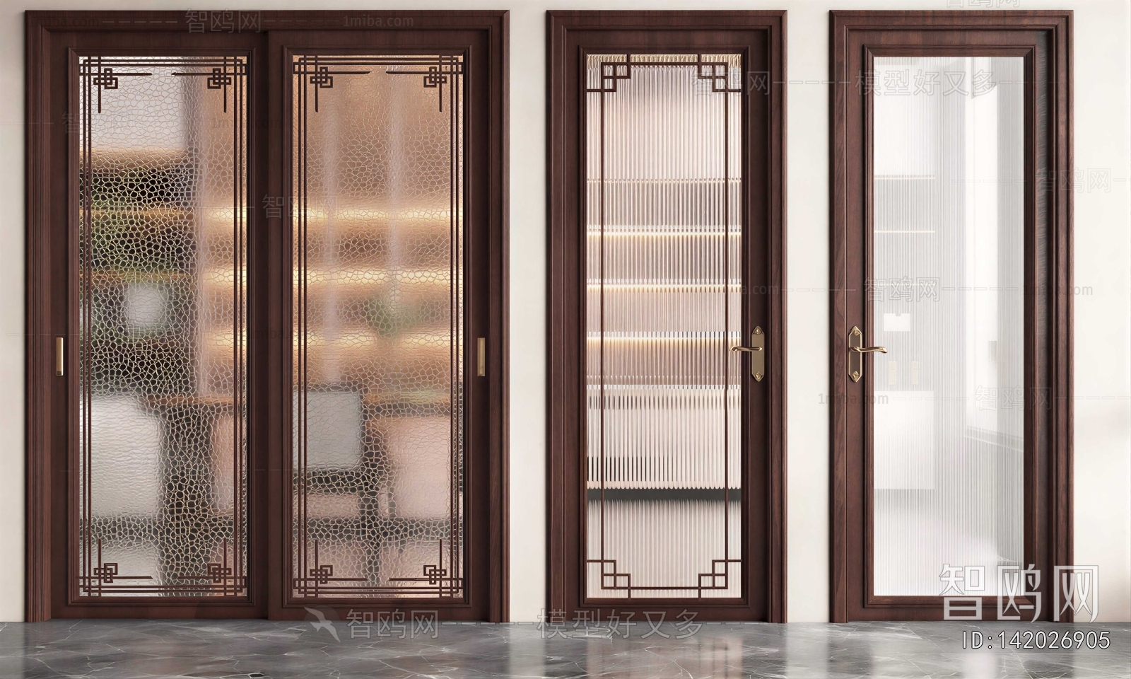 New Chinese Style Single Door