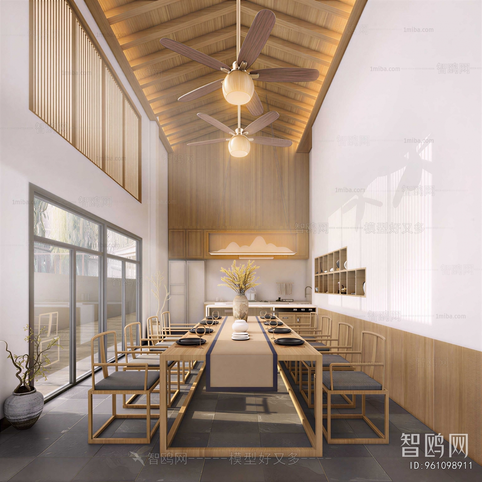 New Chinese Style Dining Room