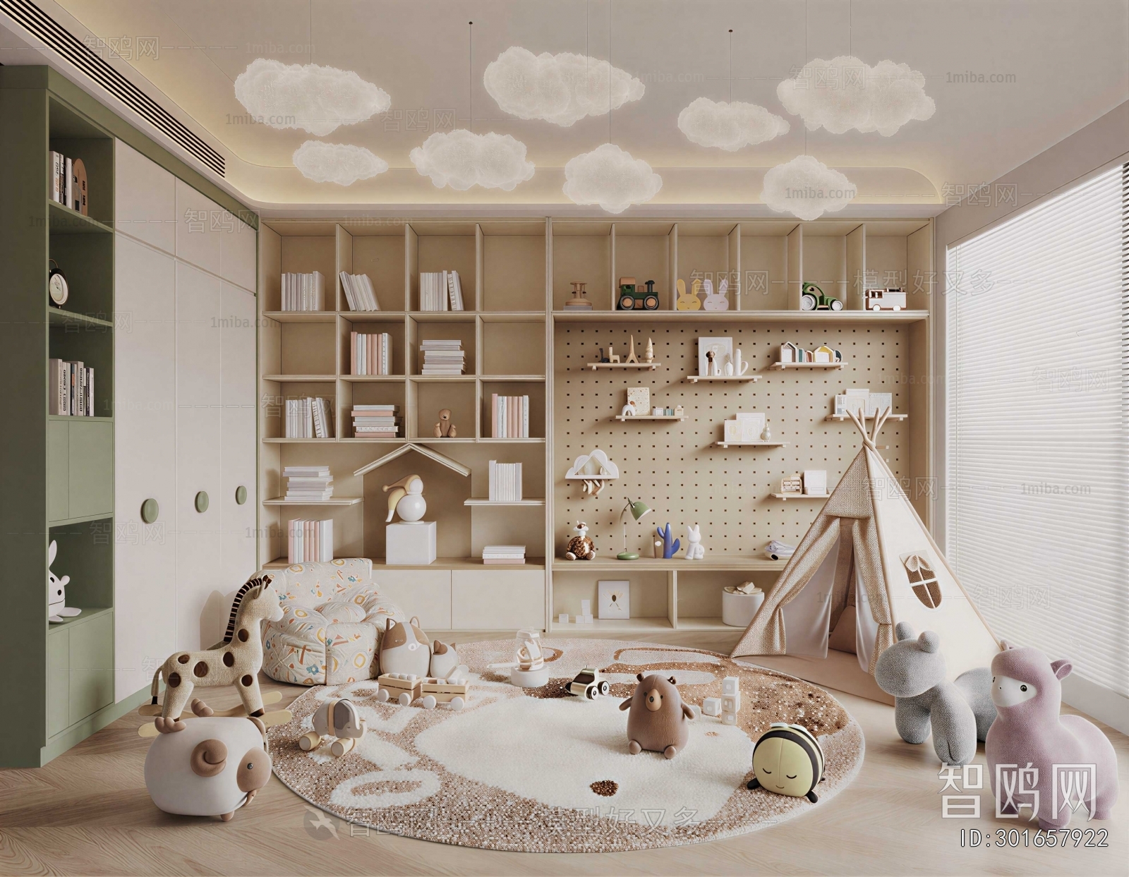 Modern Children's Room Activity Room