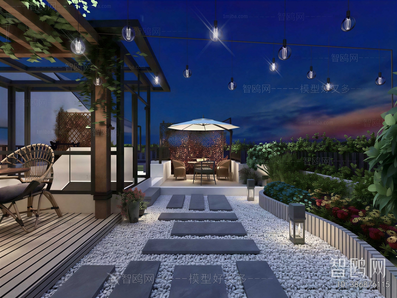 Modern Courtyard/landscape