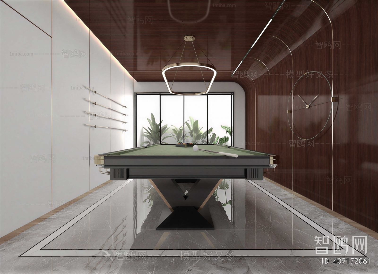 Modern Billiards Room