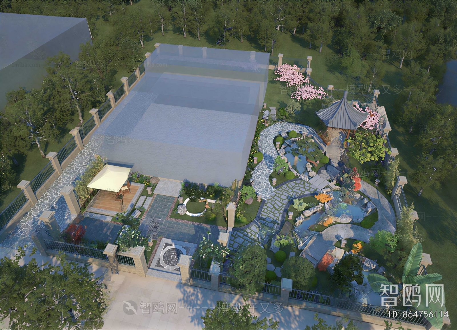 New Chinese Style Courtyard/landscape