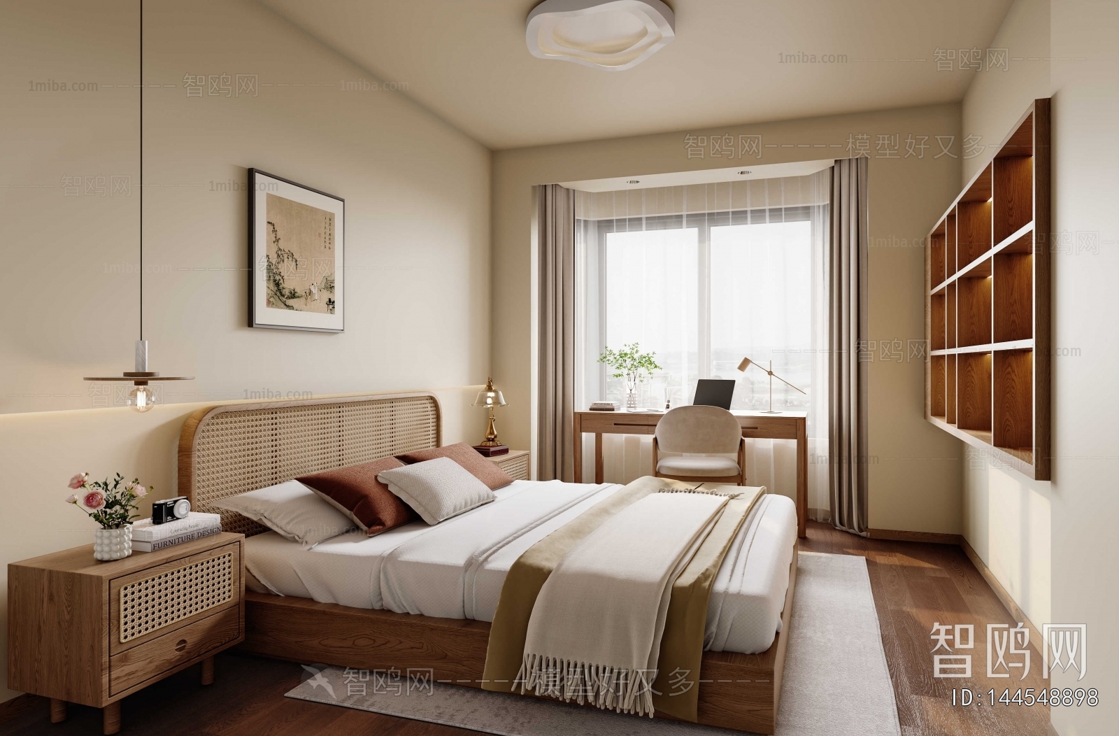 New Chinese Style Bedroom
