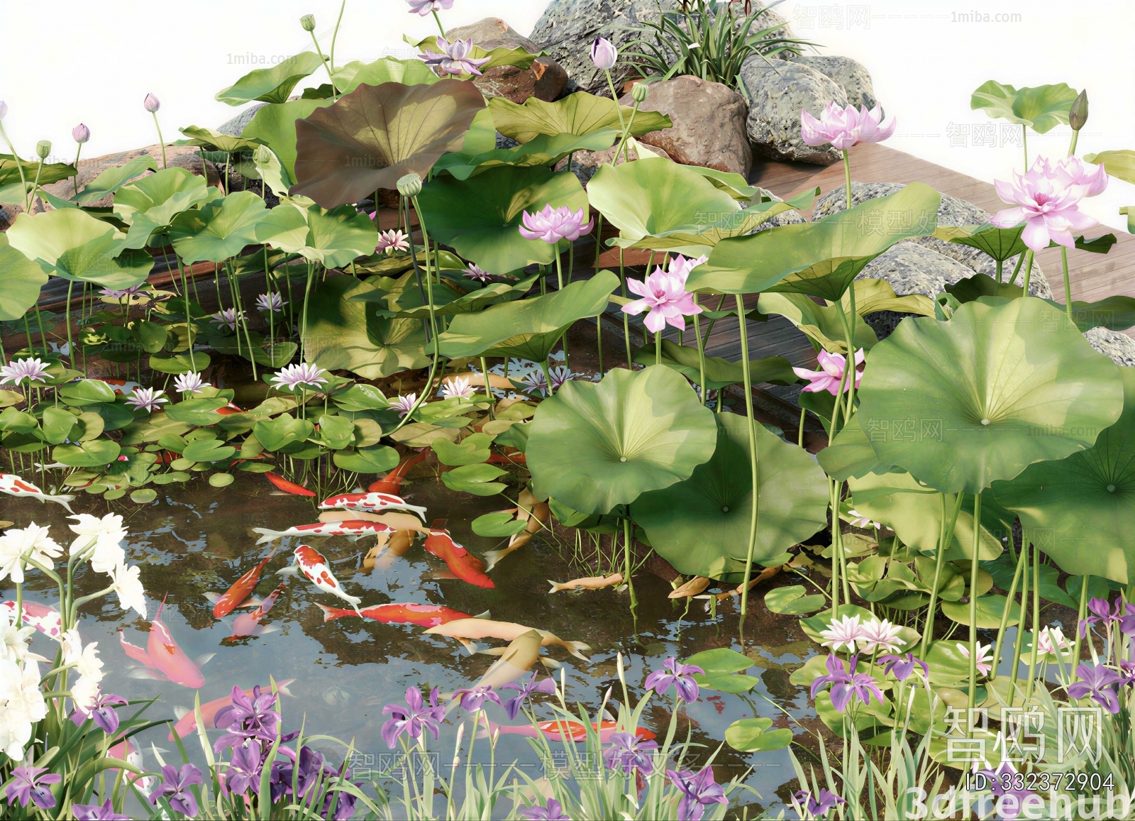 Chinese Style Rockery Waterscape