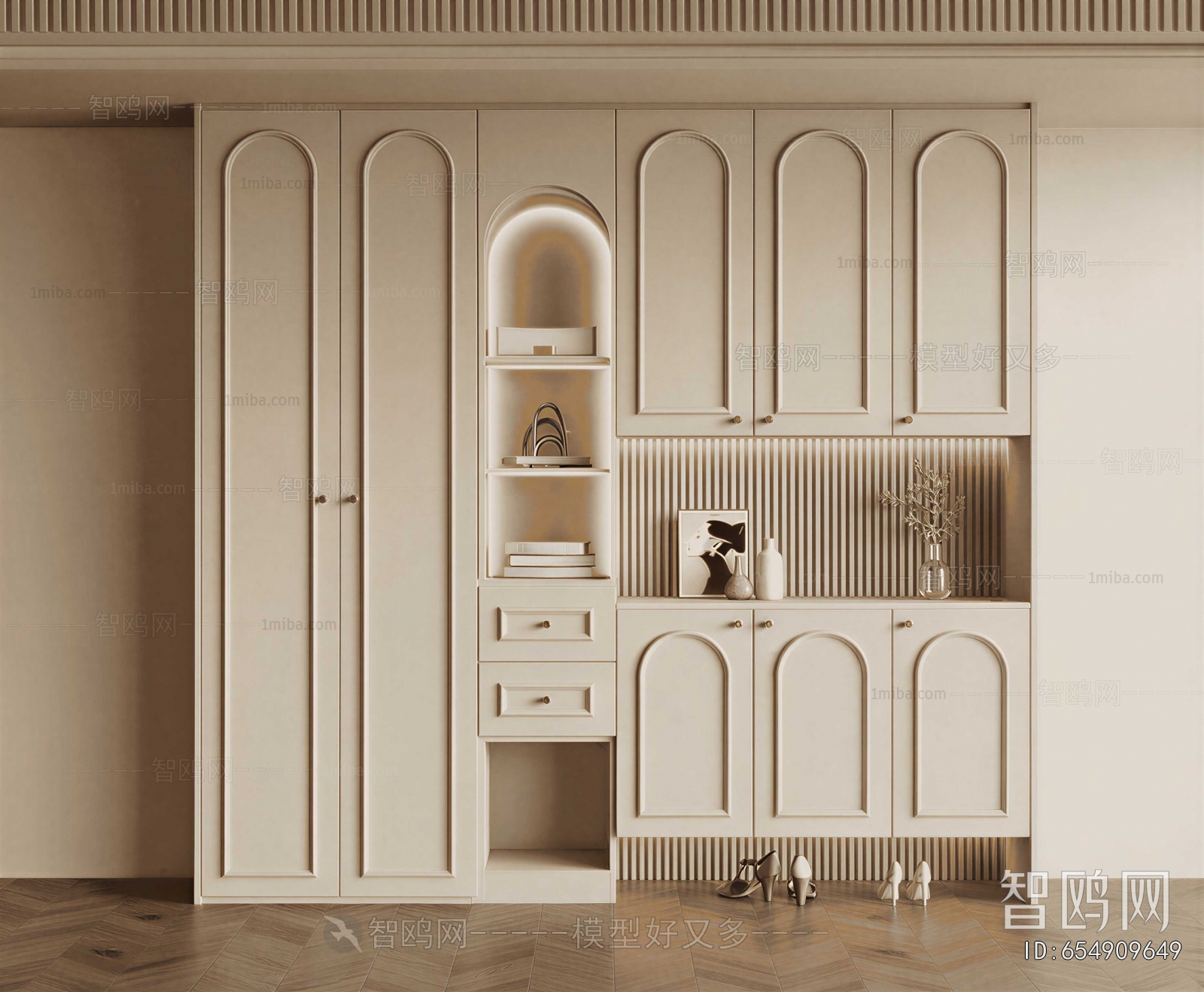 French Style Shoe Cabinet