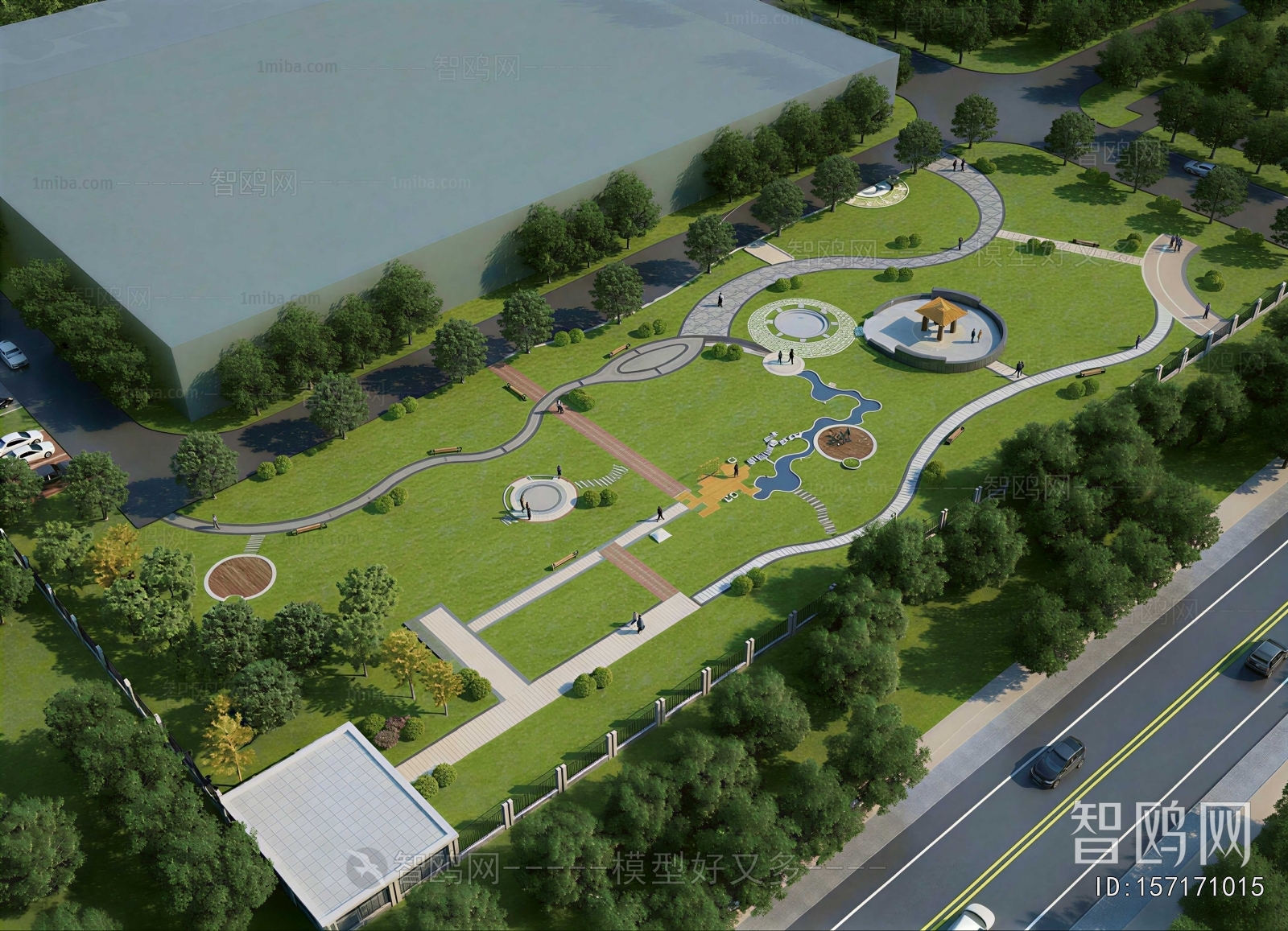 Modern Park Landscape