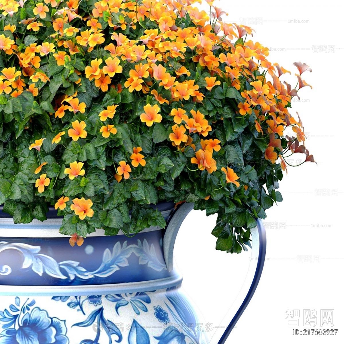 New Chinese Style Ground Green Plant Potted Plants