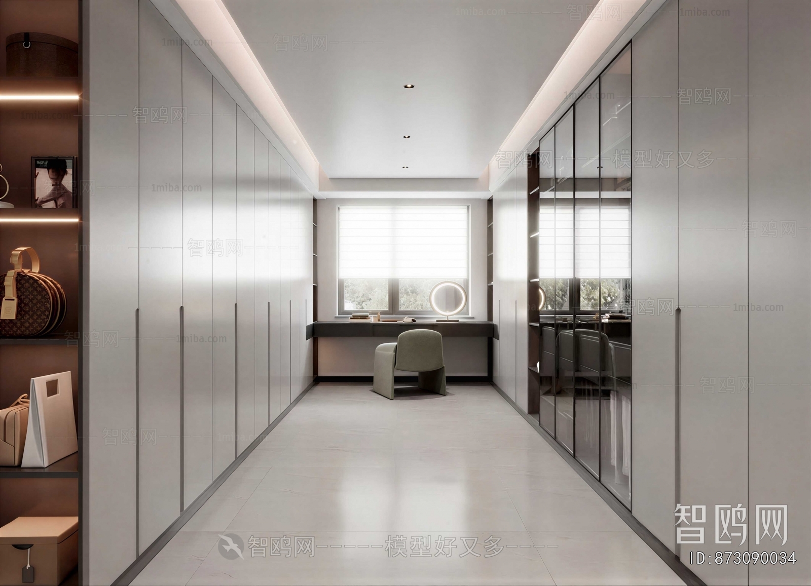 Modern Clothes Storage Area