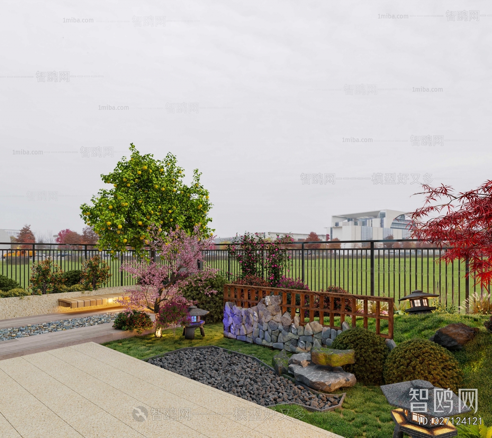 New Chinese Style Courtyard/landscape