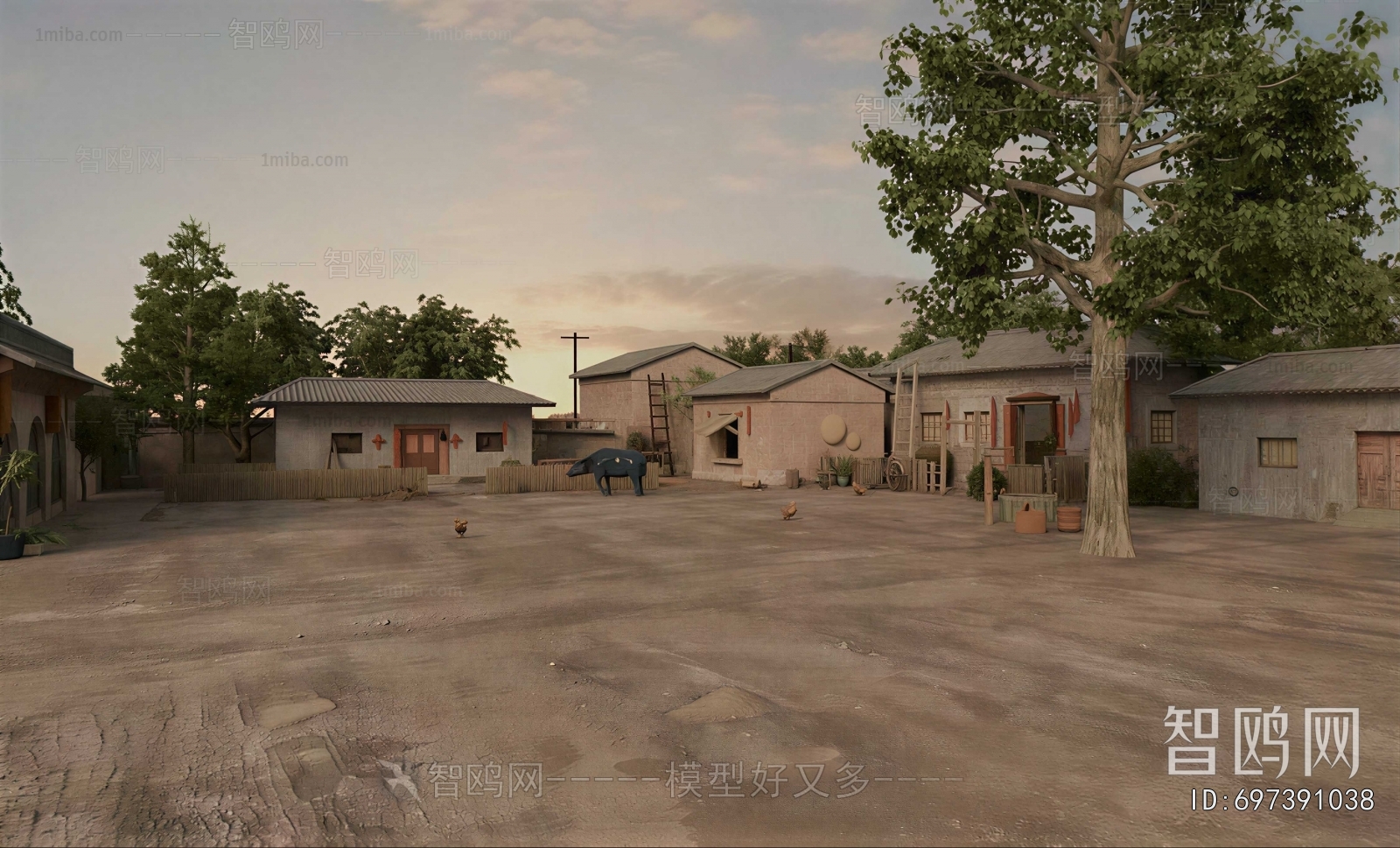 New Chinese Style Courtyard/landscape