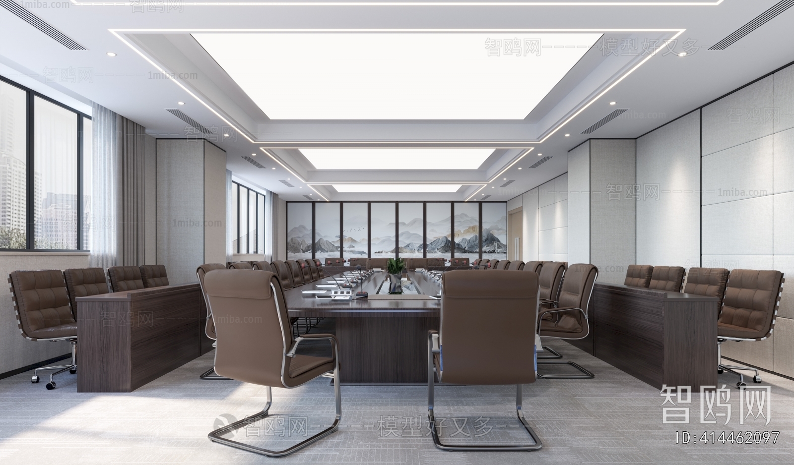 New Chinese Style Meeting Room