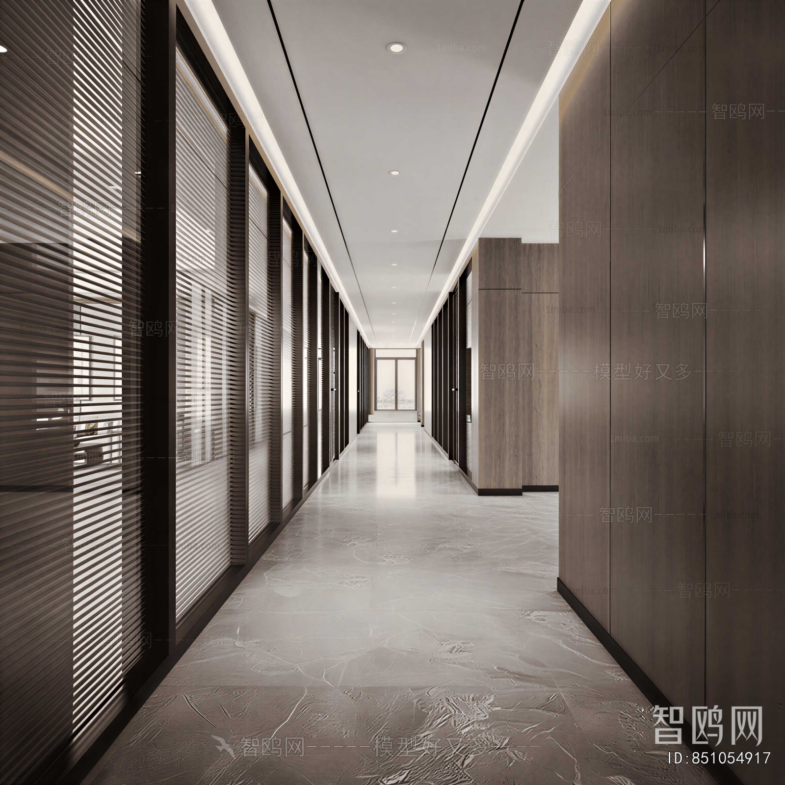 Modern Office Aisle