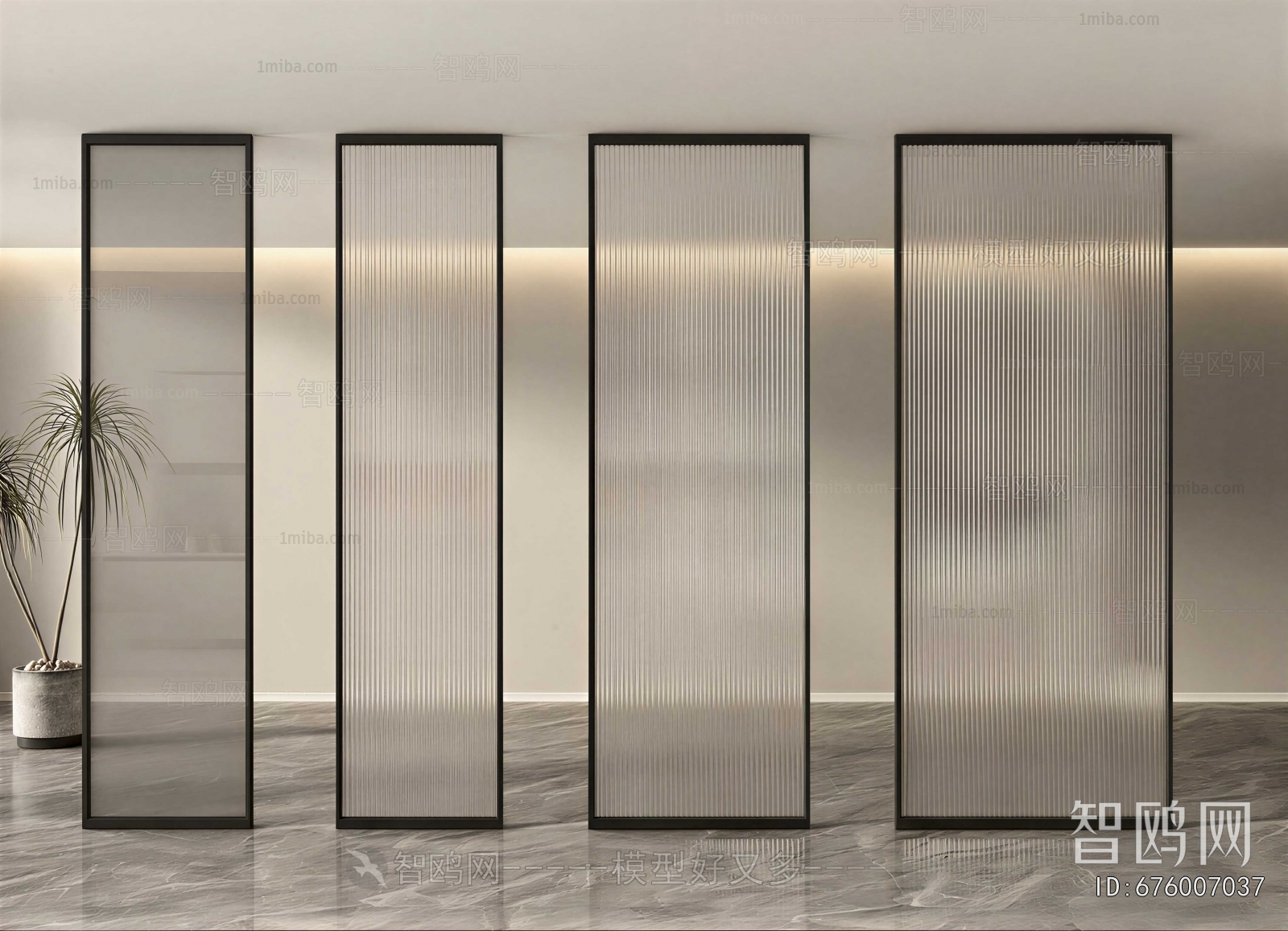 Modern Glass Screen Partition