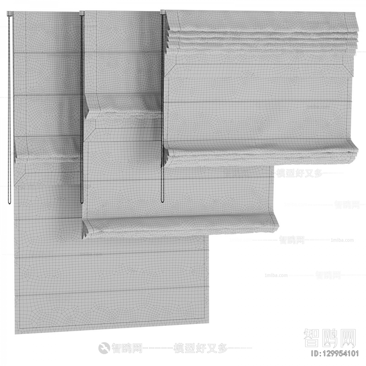 New Chinese Style Roman Curtain