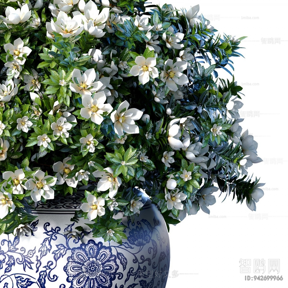 New Chinese Style Potted Green Plant