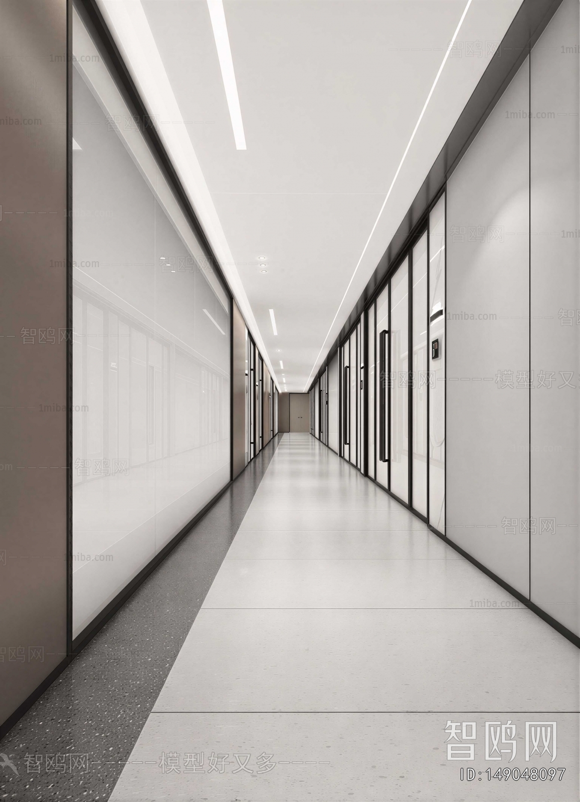 Modern Office Aisle