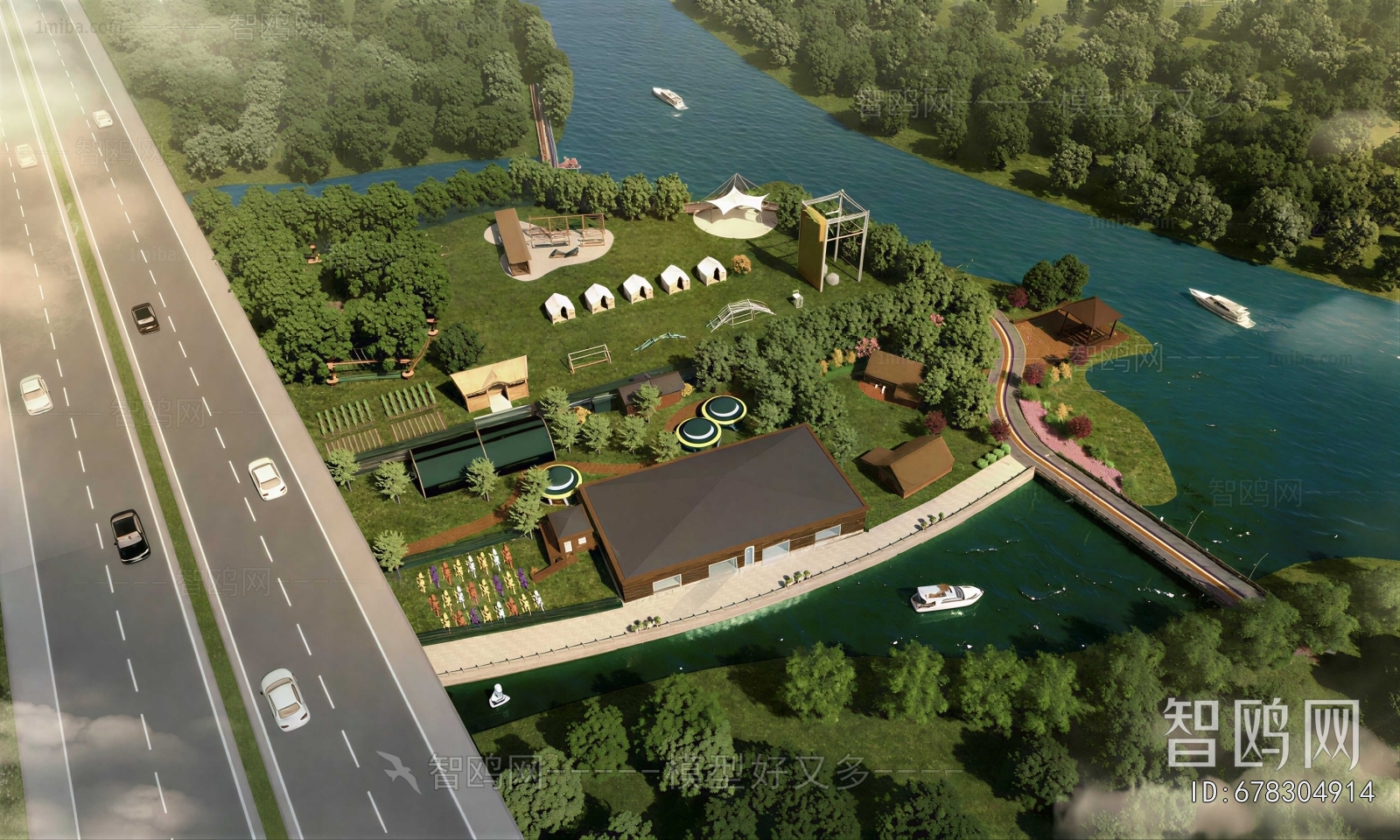 Chinese Style Architectural Bird's-eye View Planning