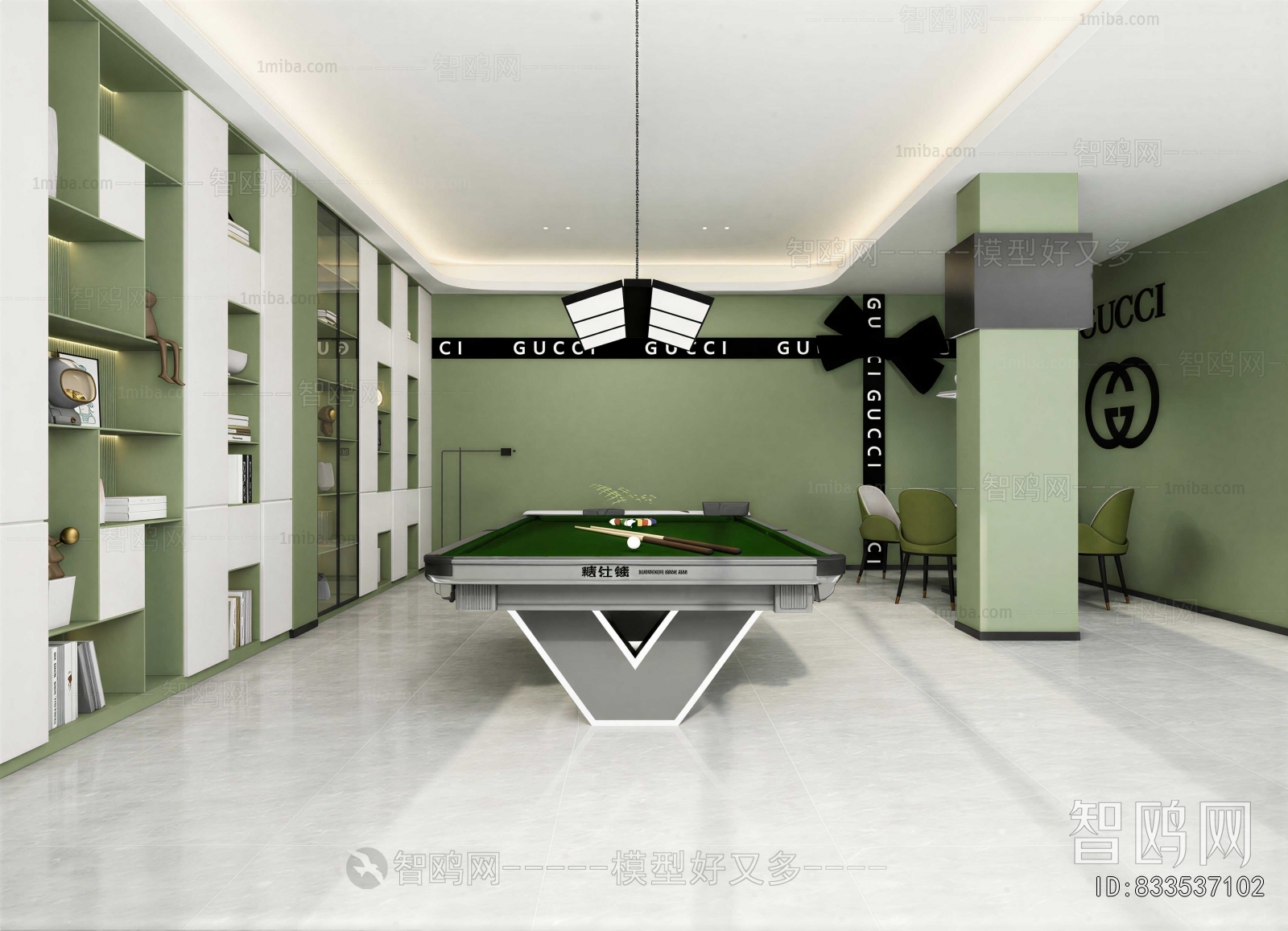 Modern Billiards Room