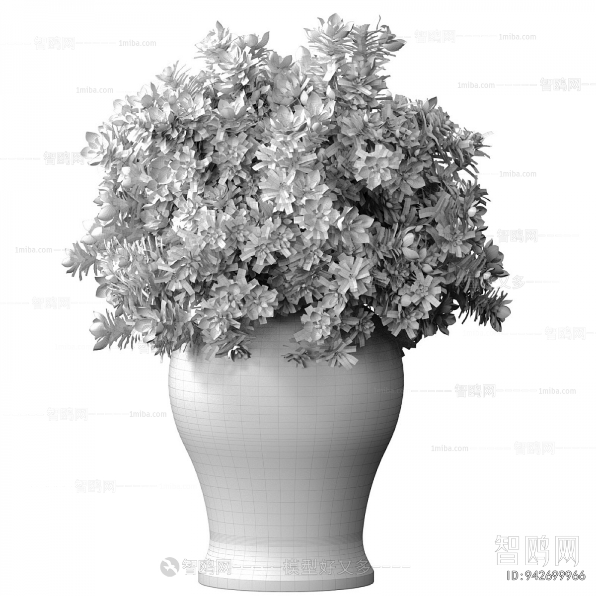 New Chinese Style Potted Green Plant