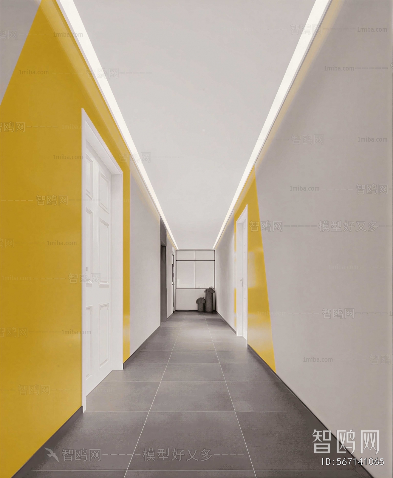 Modern Office Aisle