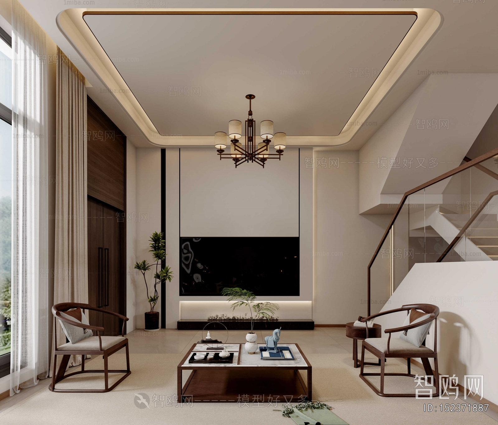 New Chinese Style Dining Room