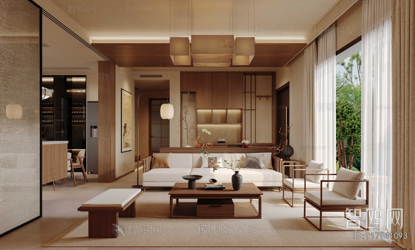 New Chinese Style Dining Room