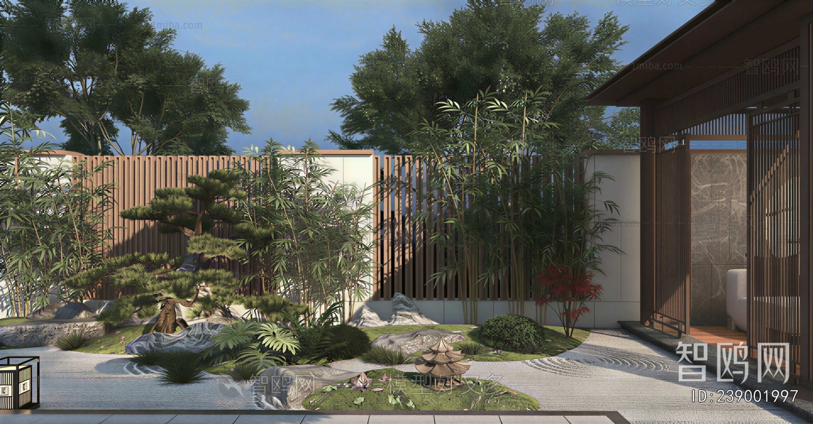 New Chinese Style Courtyard/landscape