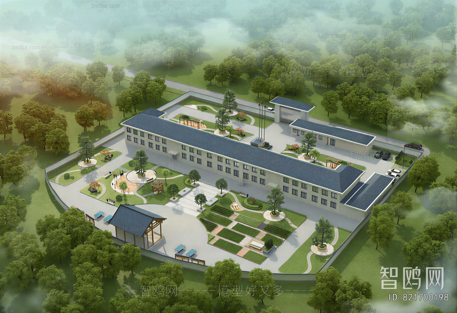 Chinese Style Architectural Bird's-eye View Planning