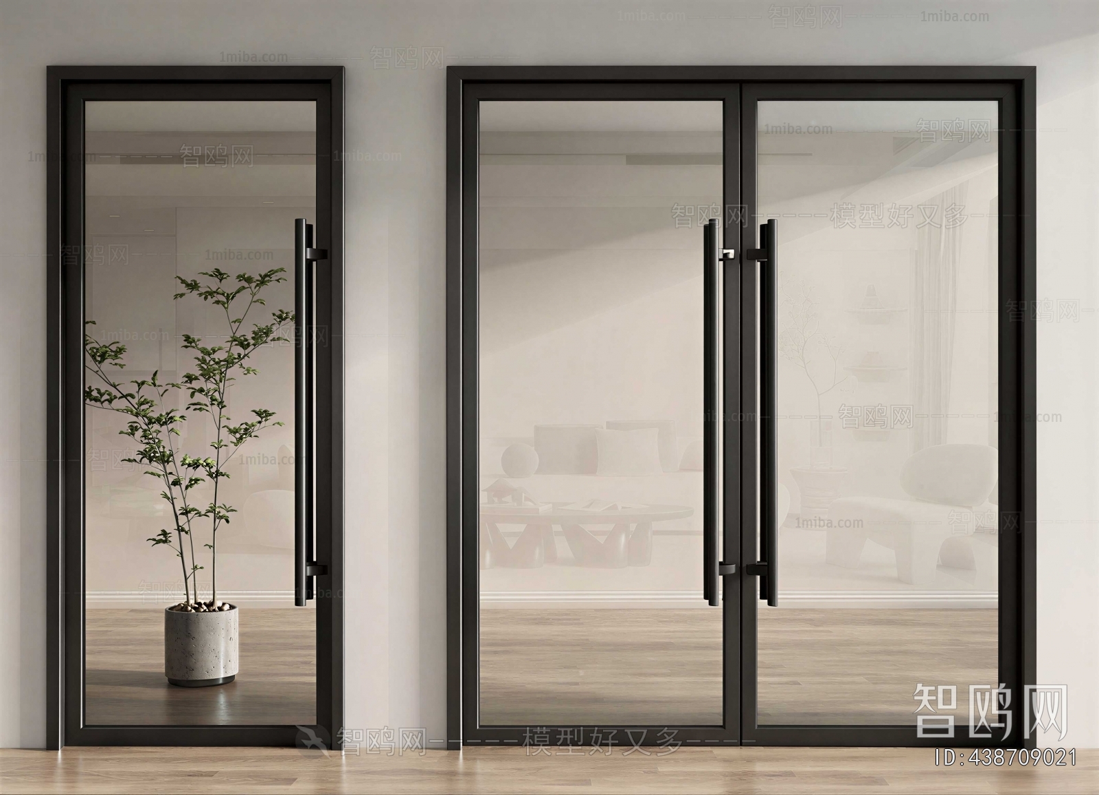 Modern Double Door