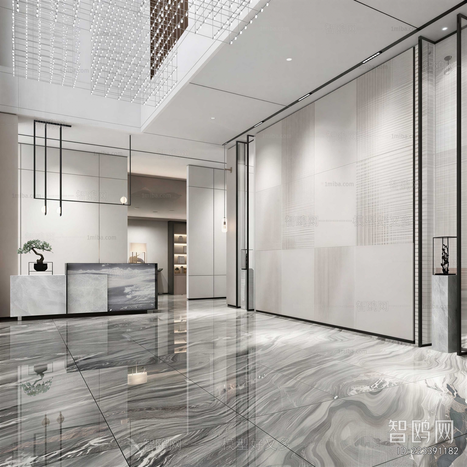 Modern Office Reception Desk