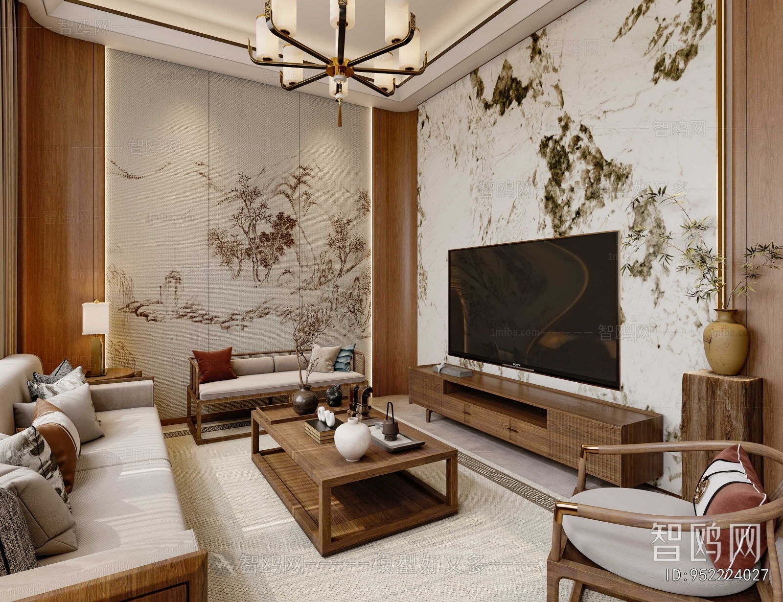 New Chinese Style Dining Room