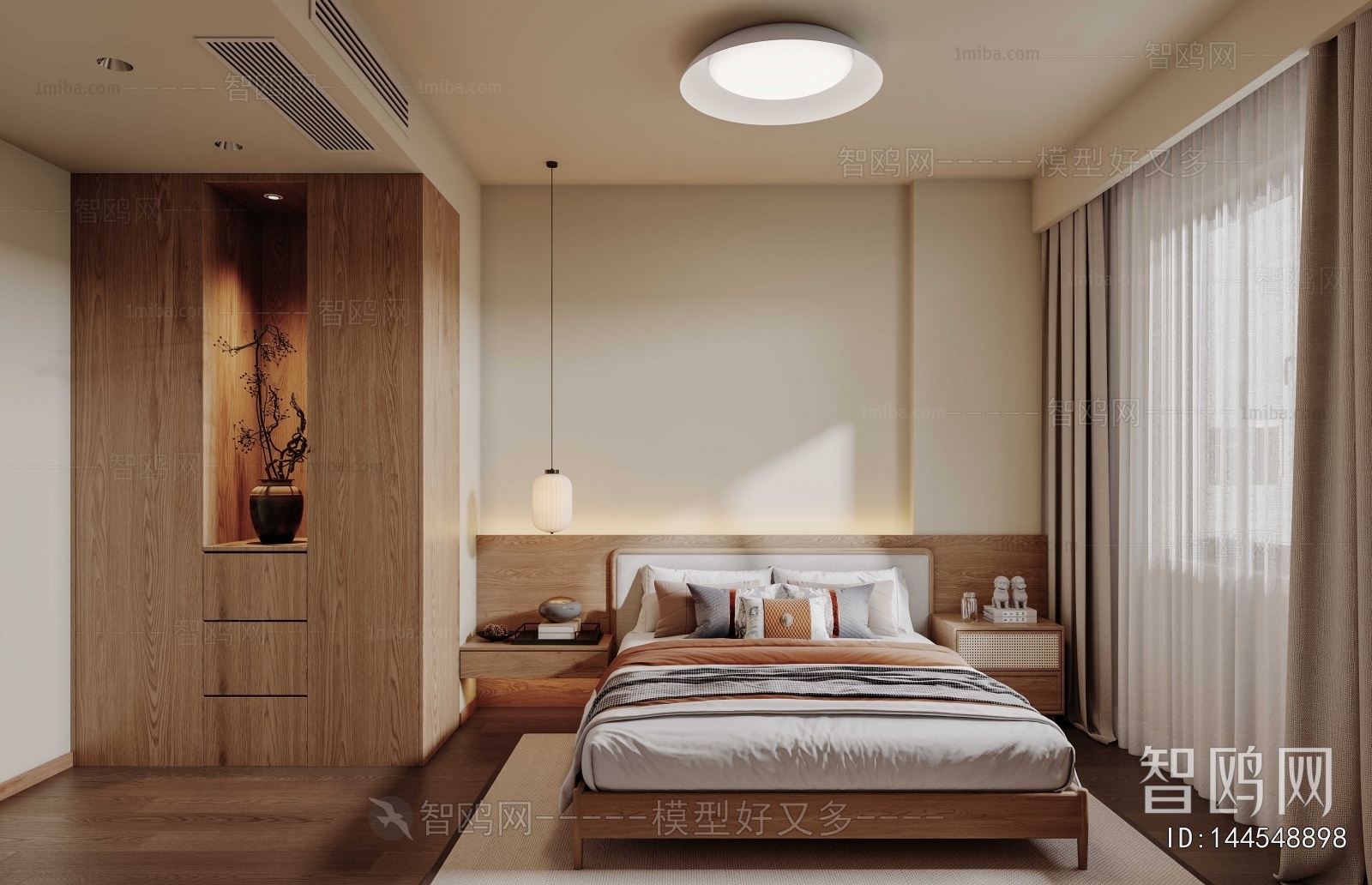New Chinese Style Bedroom