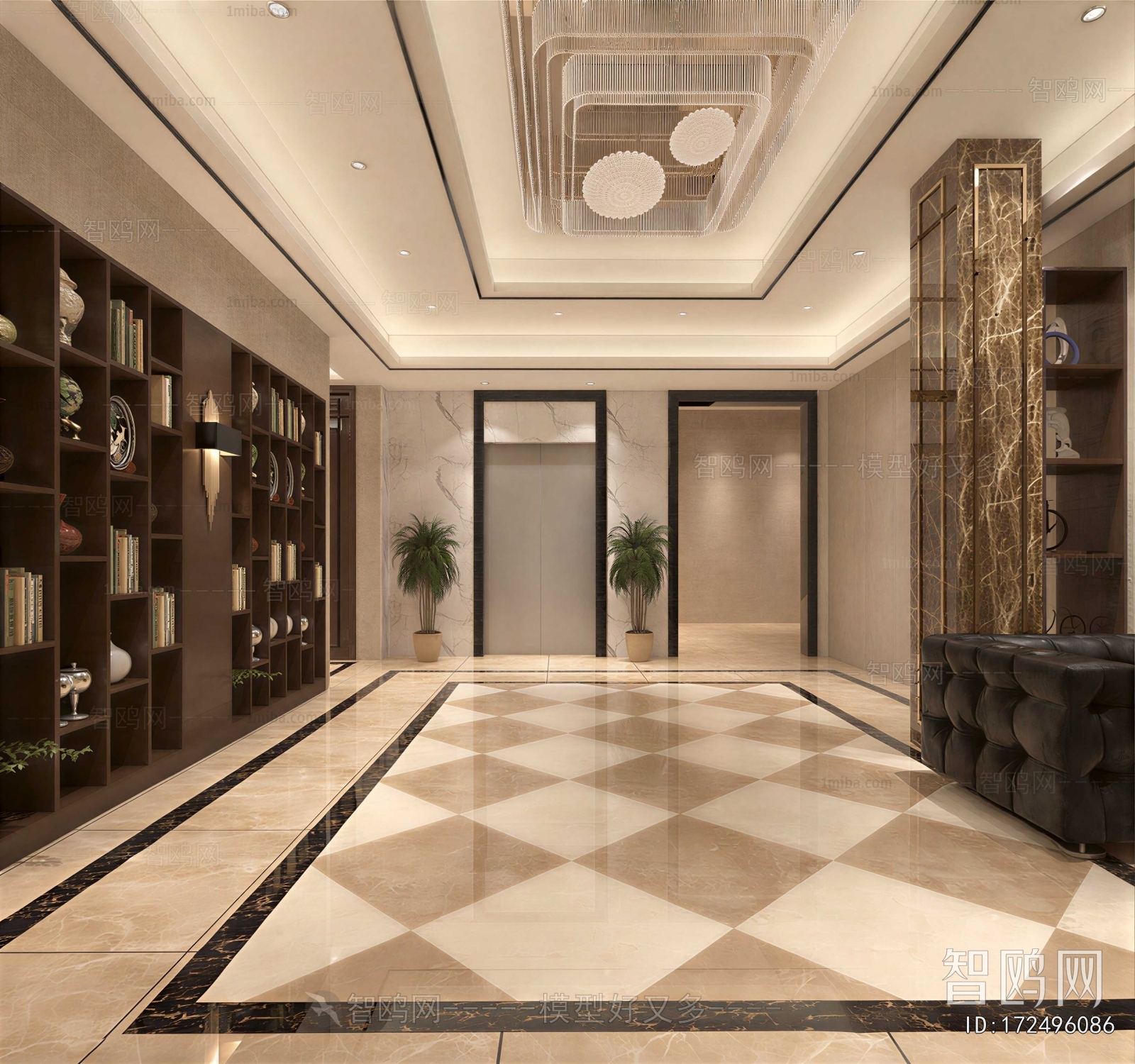 Modern Corridor Elevator Hall