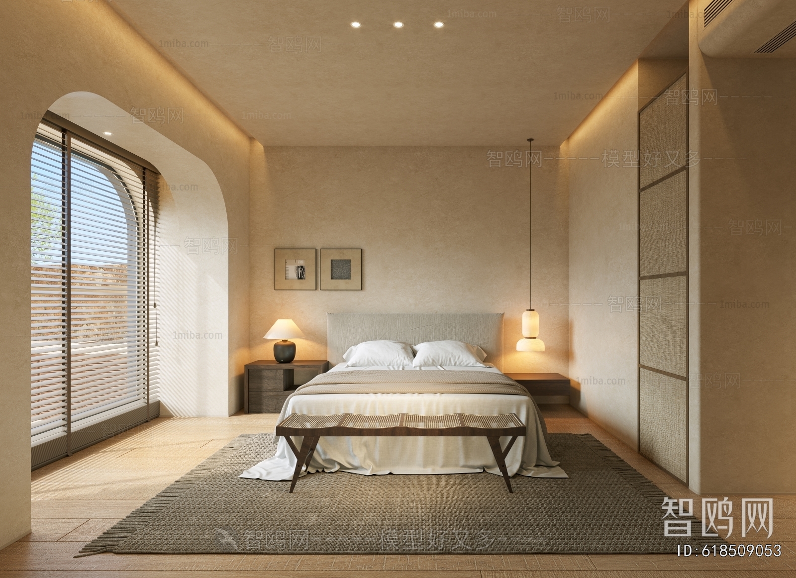 Wabi-sabi Style Bedroom